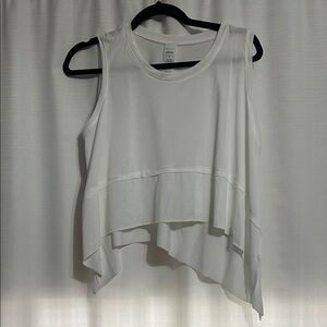 Elegant White Asymmetrical Tank Top